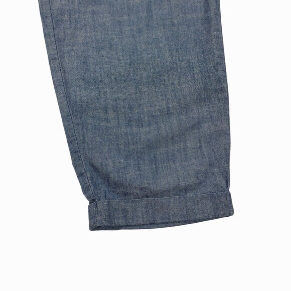 J.Crew Women's Chambray Drawstring Pants Size 12 - Picture 3 of 10